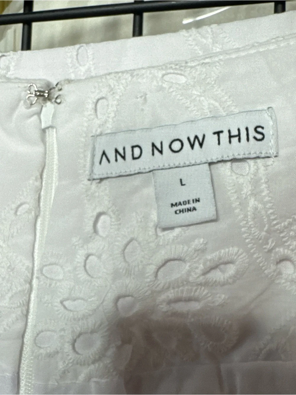 ❤️And Now This NWT White Eyelet Midi Skirt.  Size L.